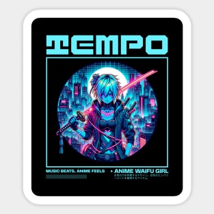 Anime Energy: Bold, Vibrant, and Full of Style Sticker